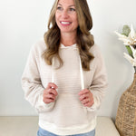 Striped French Terry Hoodie - The Nines
