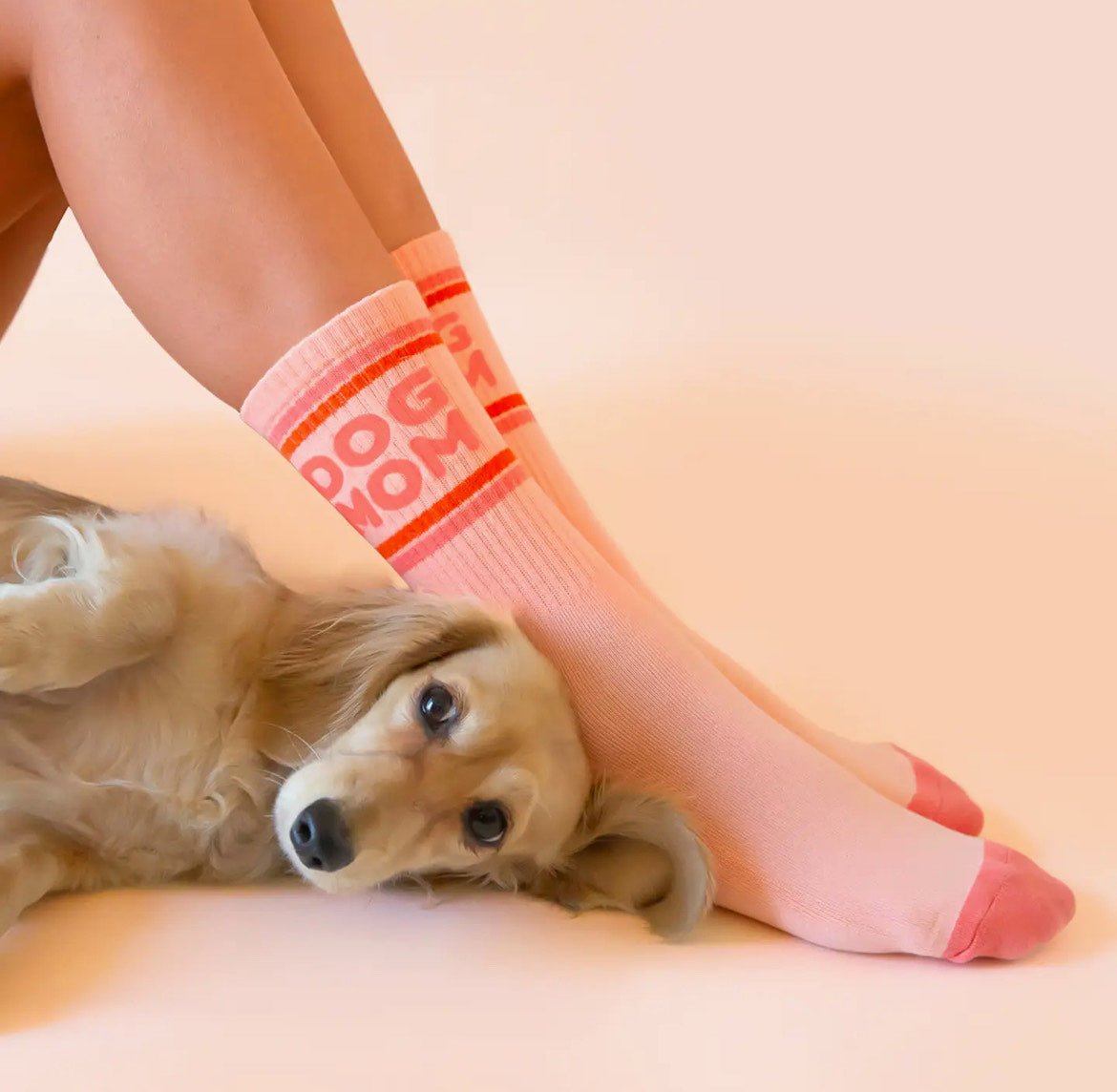 Dog Mom Ribbed Striped Socks - The Nines