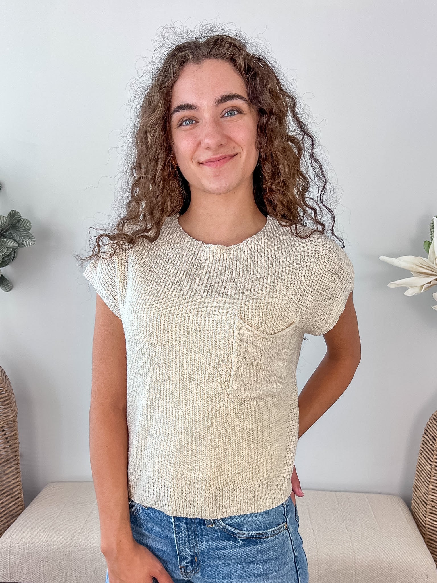 Knit Pocket Top - 3 colors!