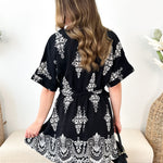 Printed Mini Boho Dress - The Nines