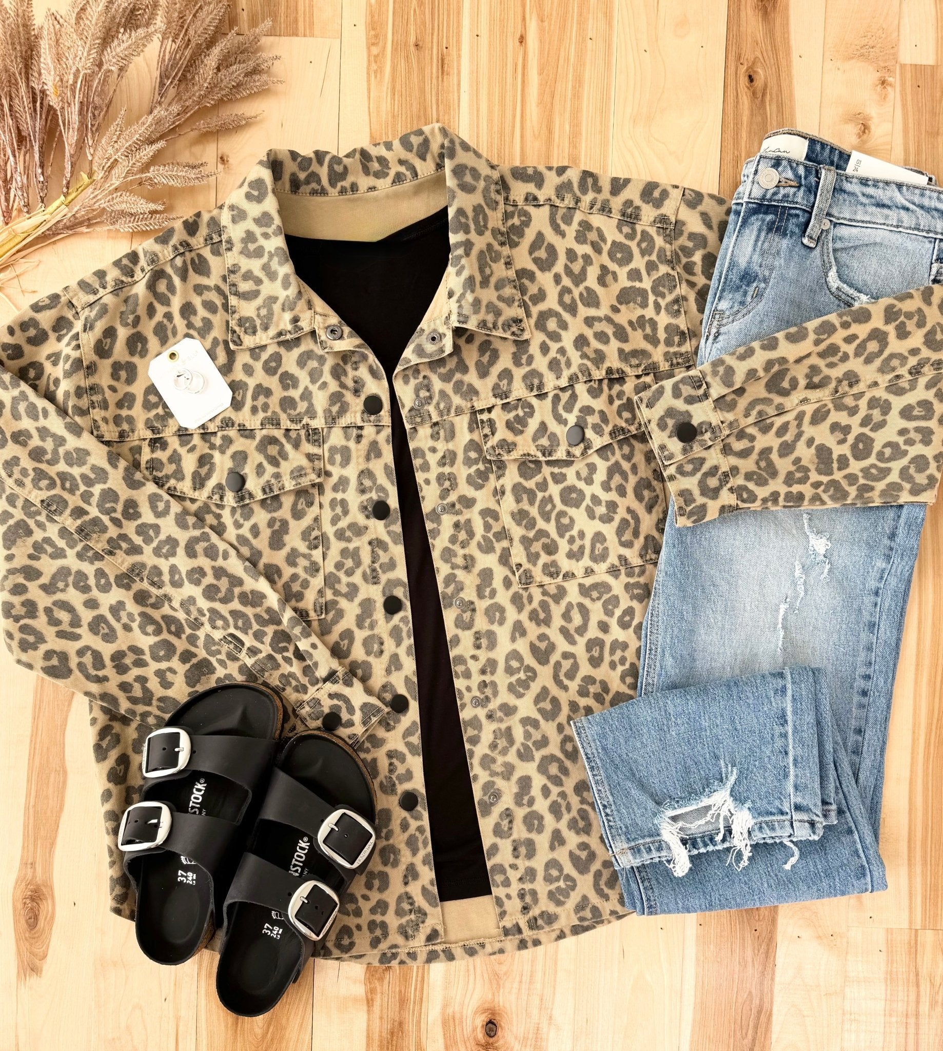 Brown Leopard Shacket - The Nines