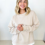Always on Crew Layered Pullover - 4 Colors! - The Nines