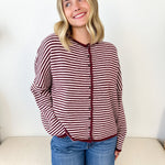 Button Down Striped Cardigan - 3 Colors! - The Nines