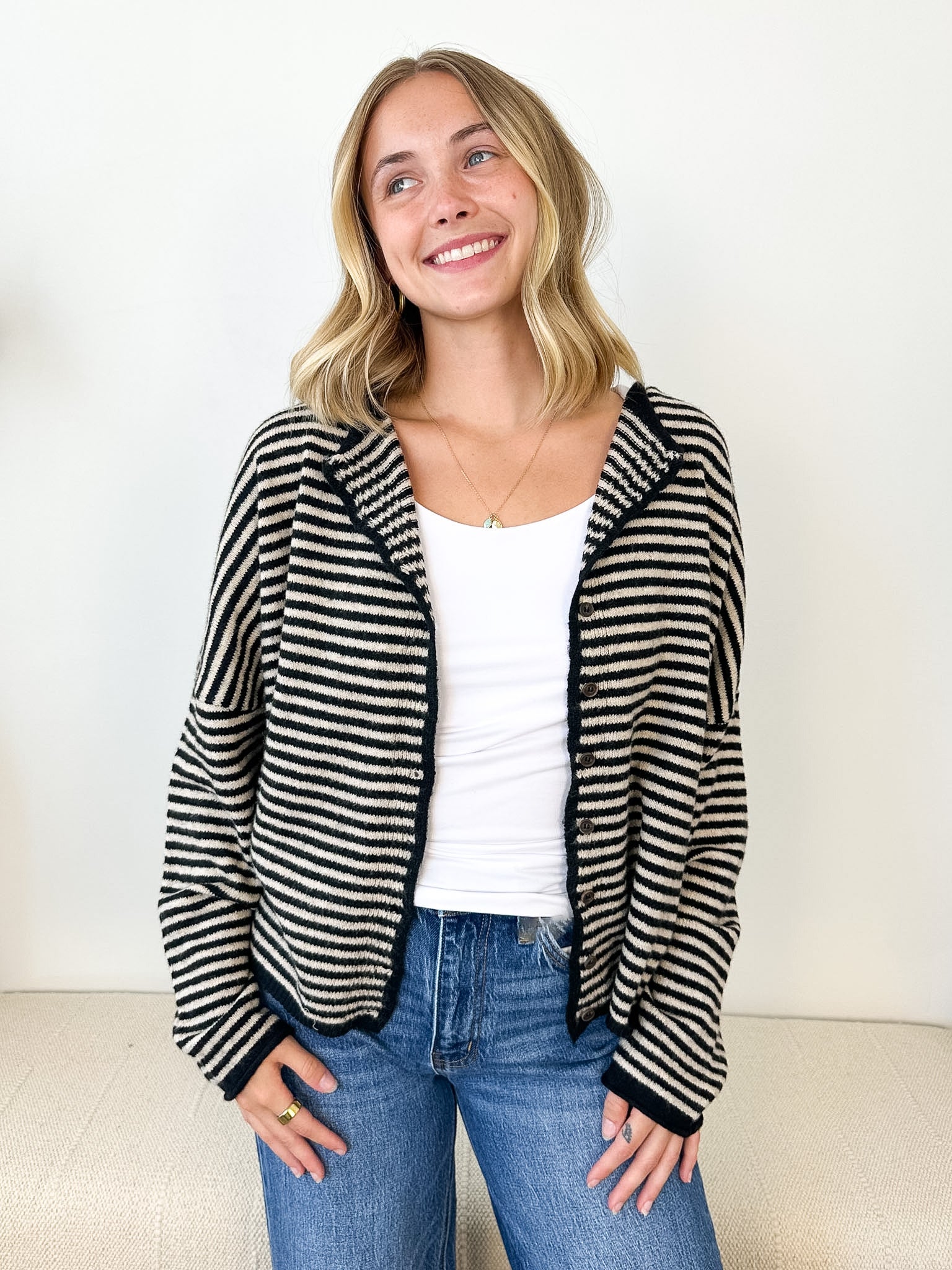 Button Down Striped Cardigan - 3 Colors! - The Nines