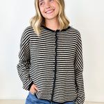 Button Down Striped Cardigan - 3 Colors! - The Nines