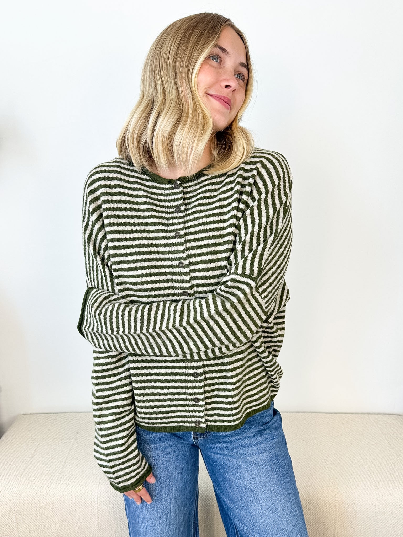 Button Down Striped Cardigan - 3 Colors! - The Nines