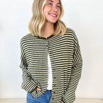 Button Down Striped Cardigan - 3 Colors! - The Nines