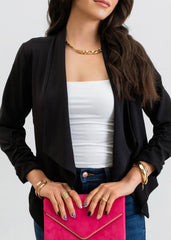 Cropped Cinch Sleeve Blazers - 4 Colors!
