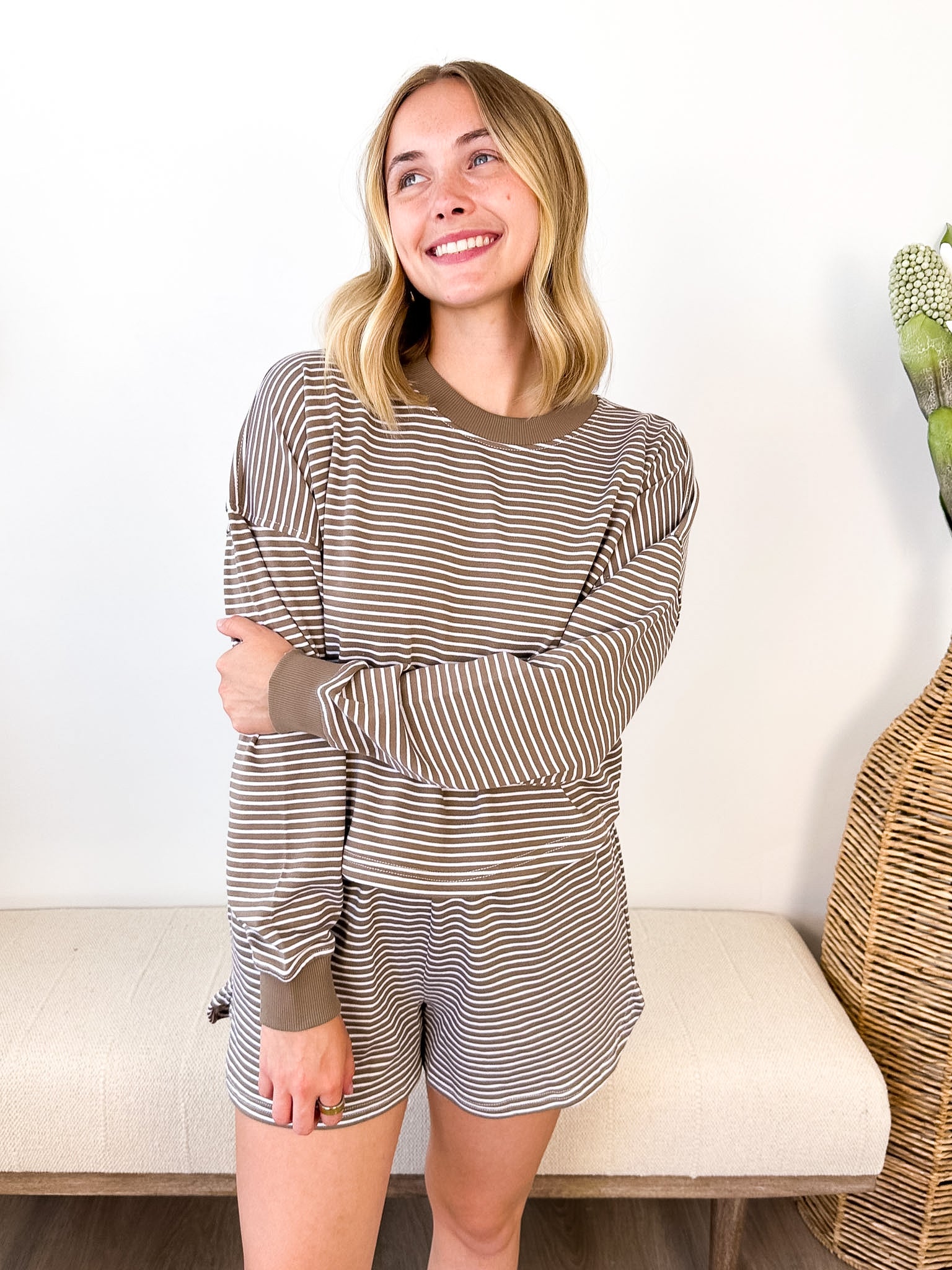 Boardwalk Striped Crewneck - The Nines