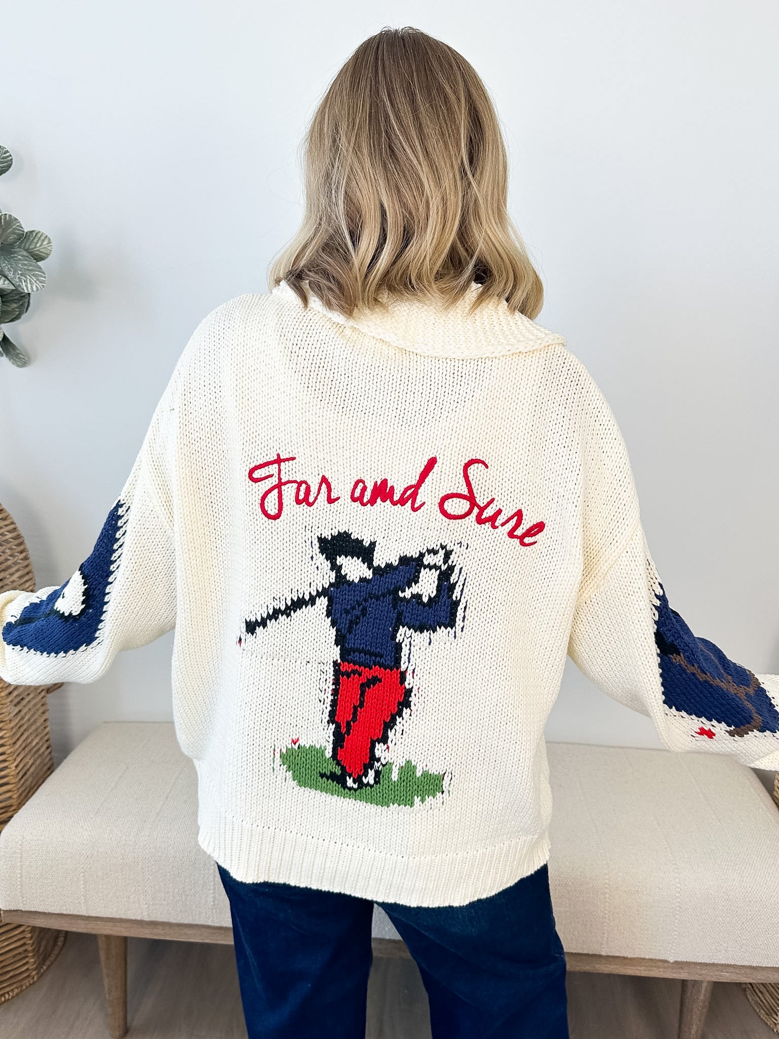 Vintage Golf Cardigan Sweater - 2 colors! - The Nines