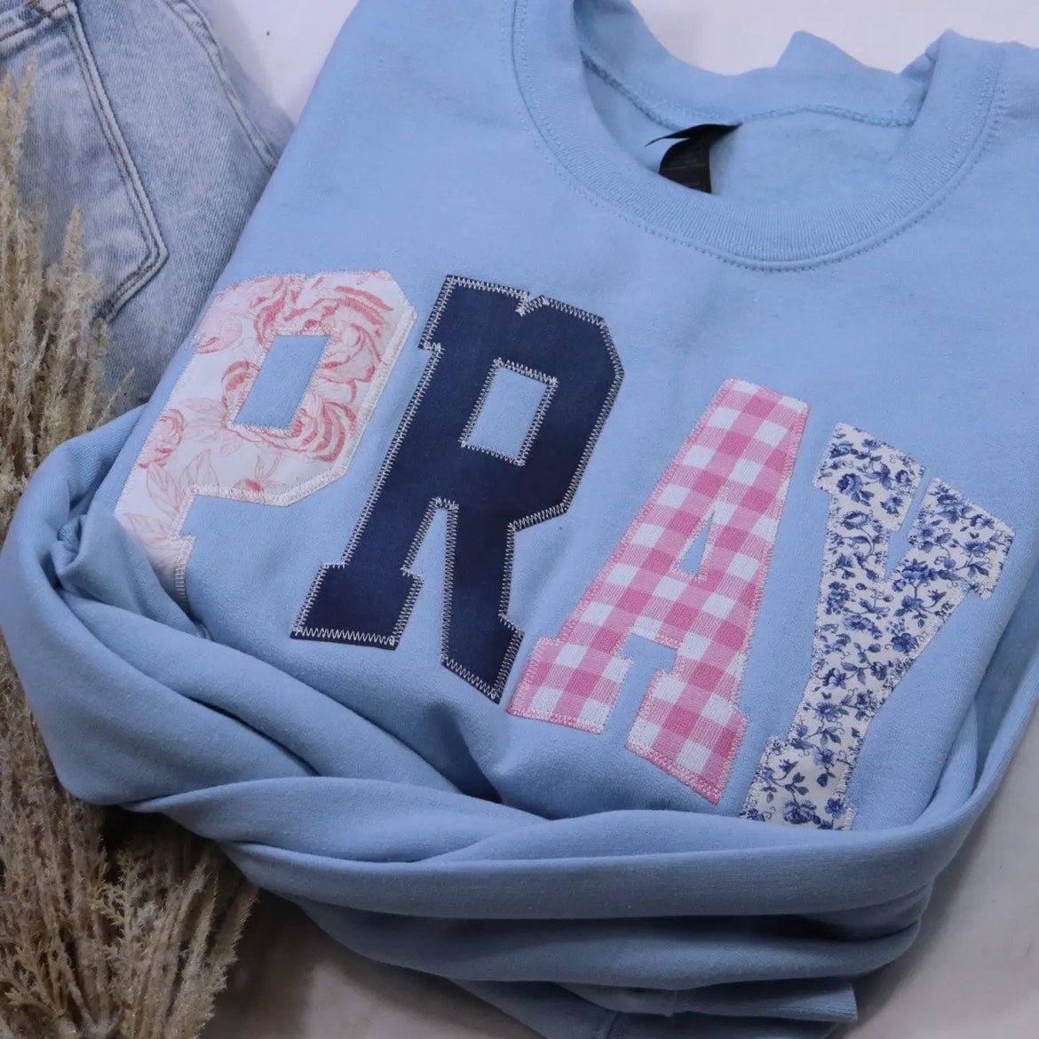 Pray Light Blue Sweatshirt - The Nines
