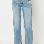 Judy Blue Mid Rise Distressed Straight Jean - FINAL SALE! - The Nines