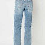 Judy Blue Mid Rise Distressed Straight Jean - FINAL SALE! - The Nines