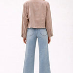 Dusty Rose Boxy Tencel Jacket - The Nines