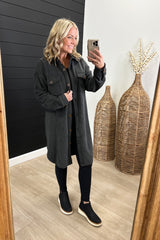 Long Fleece Shacket
