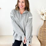Tamika Henley Sweatshirt - 2 colors! - The Nines
