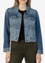 KUT Julia Crop Denim Capitalized Wash Jacket