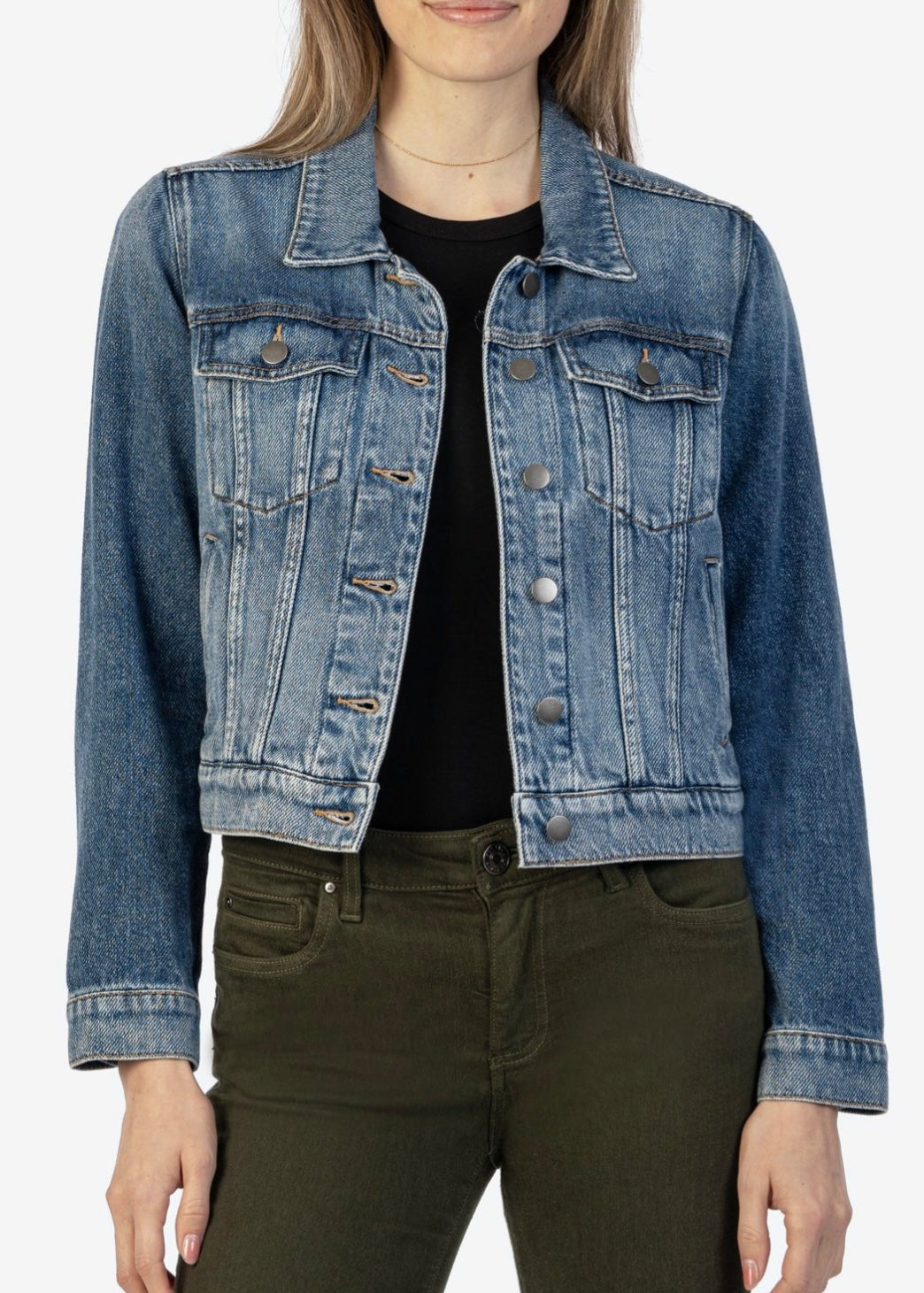KUT Julia Crop Denim Capitalized Wash Jacket - FINAL SALE! - The Nines