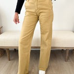 MICA Sunflower Yellow High Rise Wide Leg - The Nines