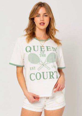 FINAL SALE - Queen Of the Court Tee