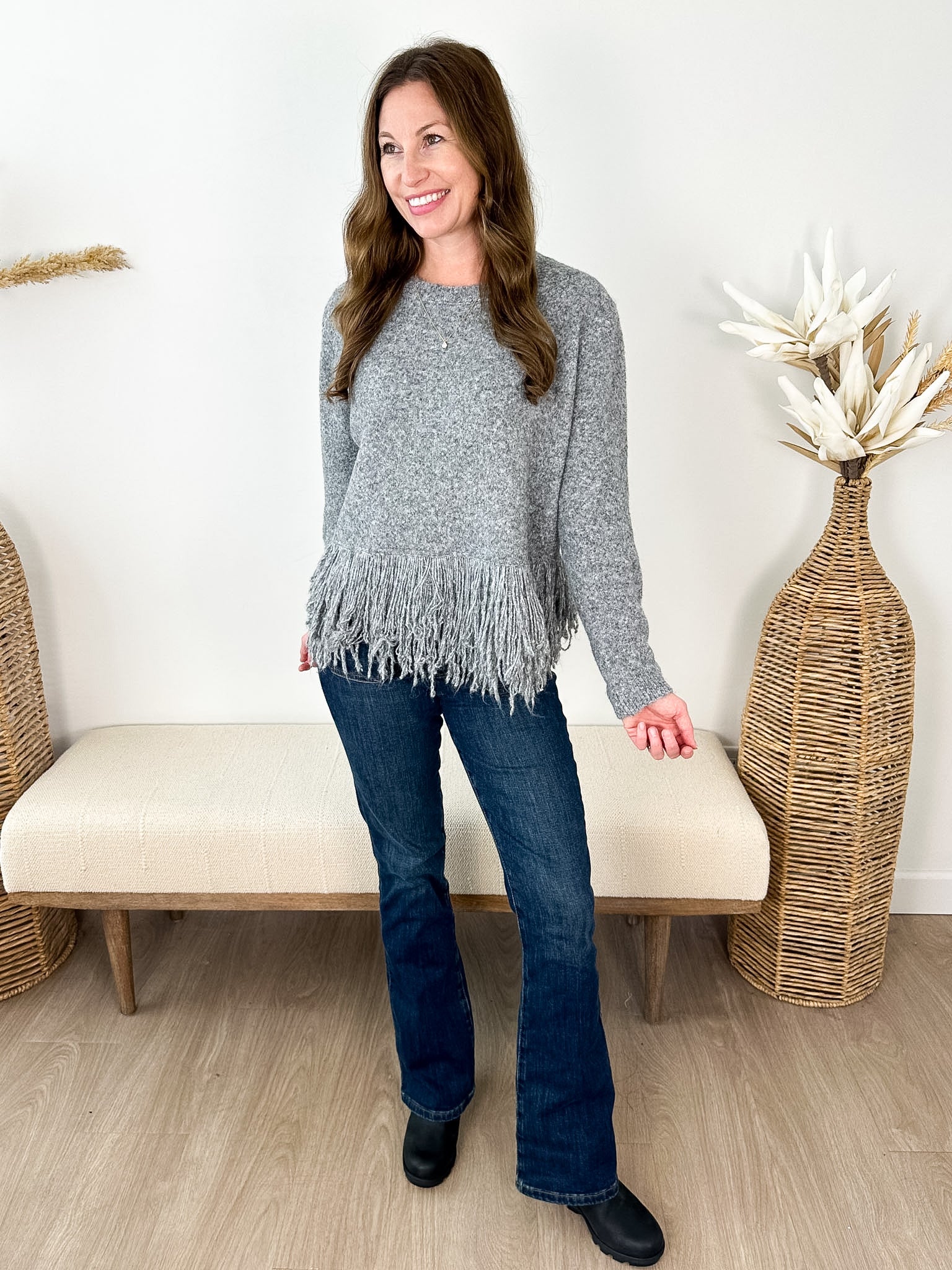 All About The Fringe Sweater