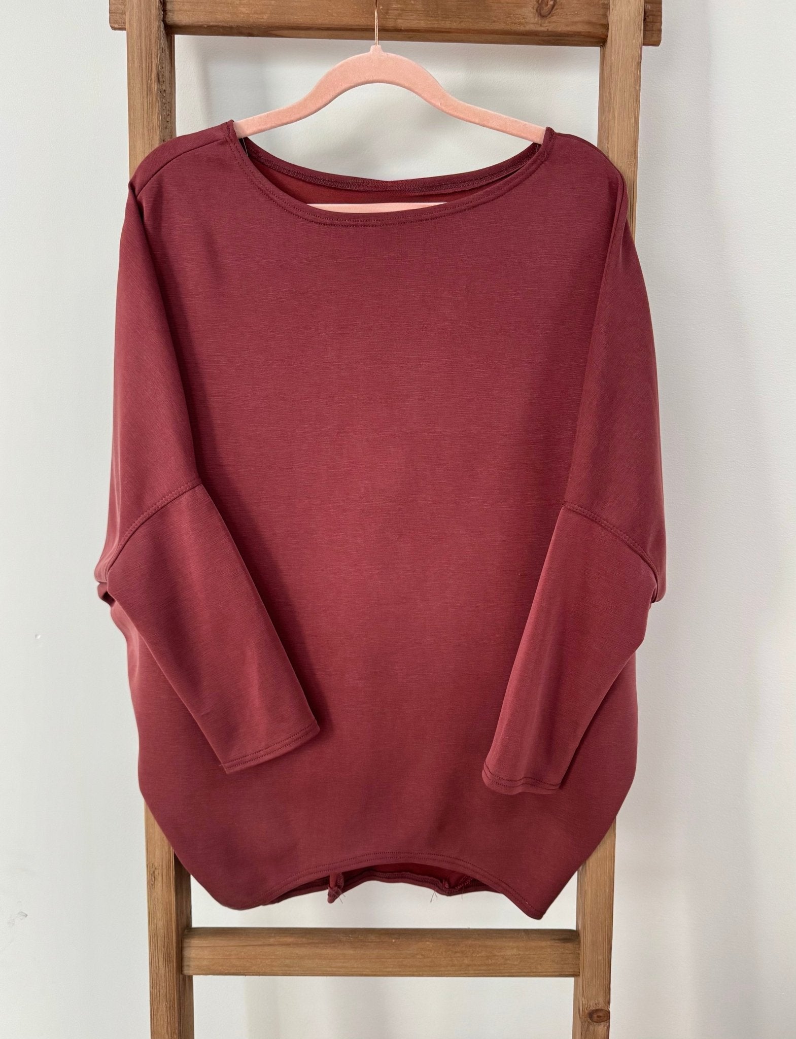 Scuba Long Sleeve Dolman Tops - 7 Colors! - The Nines