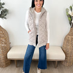 Oversized Quilted Vest - The Nines