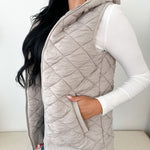 Oversized Quilted Vest - The Nines