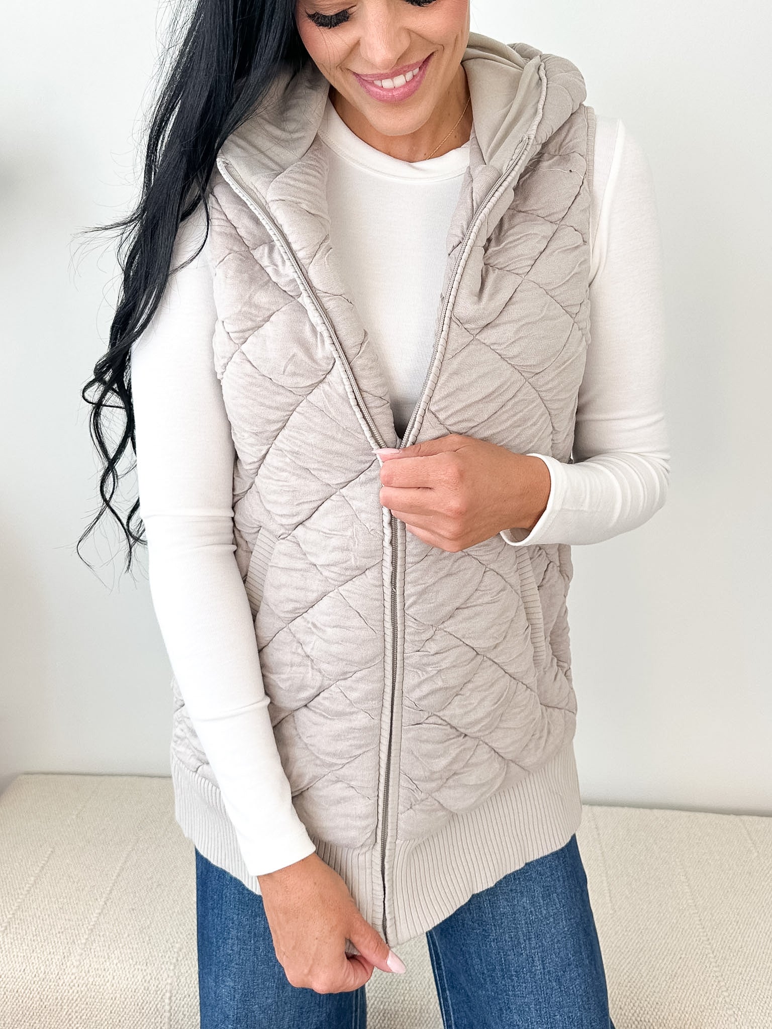 Oversized Quilted Vest