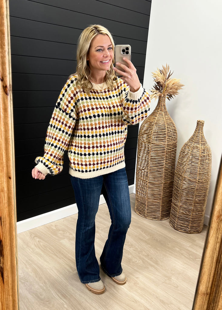 Ivory Multicolor Sweater
