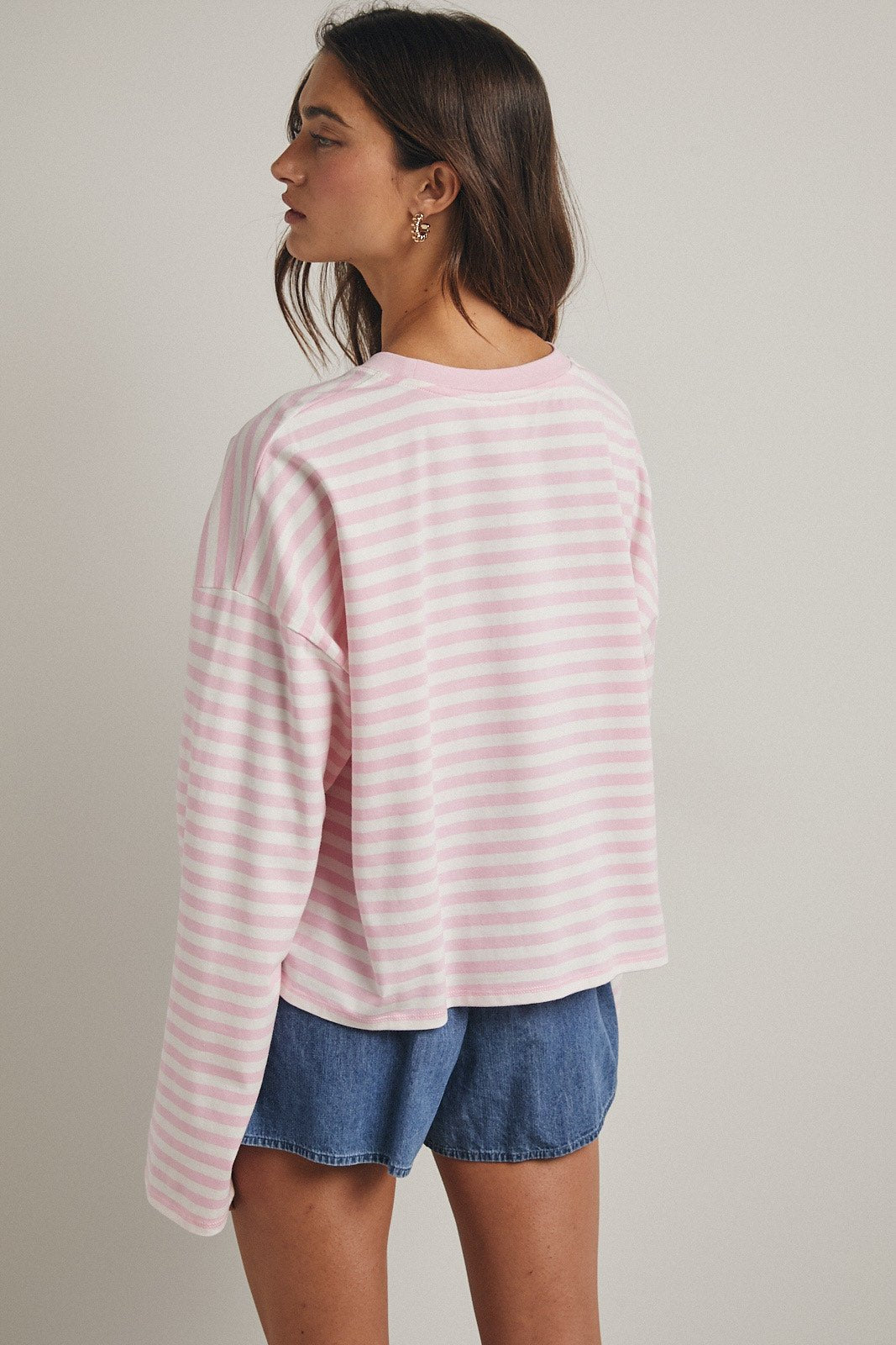 Pink Striped Top - The Nines