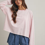 Pink Striped Top - The Nines