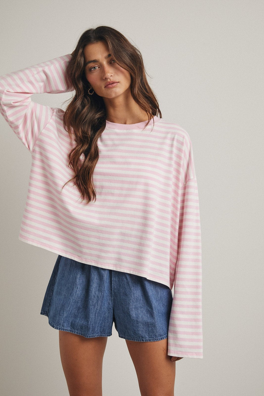 Pink Striped Top - The Nines