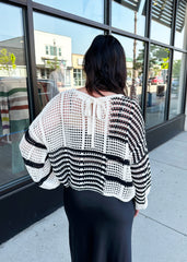 Tie Back Beachy Sweaters - 2 Colors!