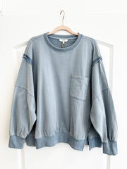 Easel Mineral Terry Pocket Pullovers - 3 Colors!