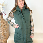 Long Puffer Vest - 4 colors! - The Nines