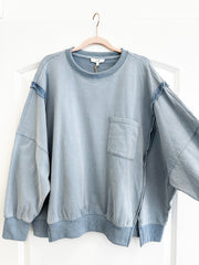 Easel Mineral Terry Pocket Pullovers - 3 Colors!