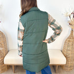 Long Puffer Vest - 4 colors! - The Nines