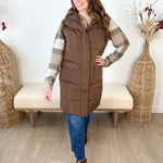 Long Puffer Vest - 4 colors! - The Nines