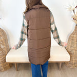 Long Puffer Vest - 4 colors! - The Nines