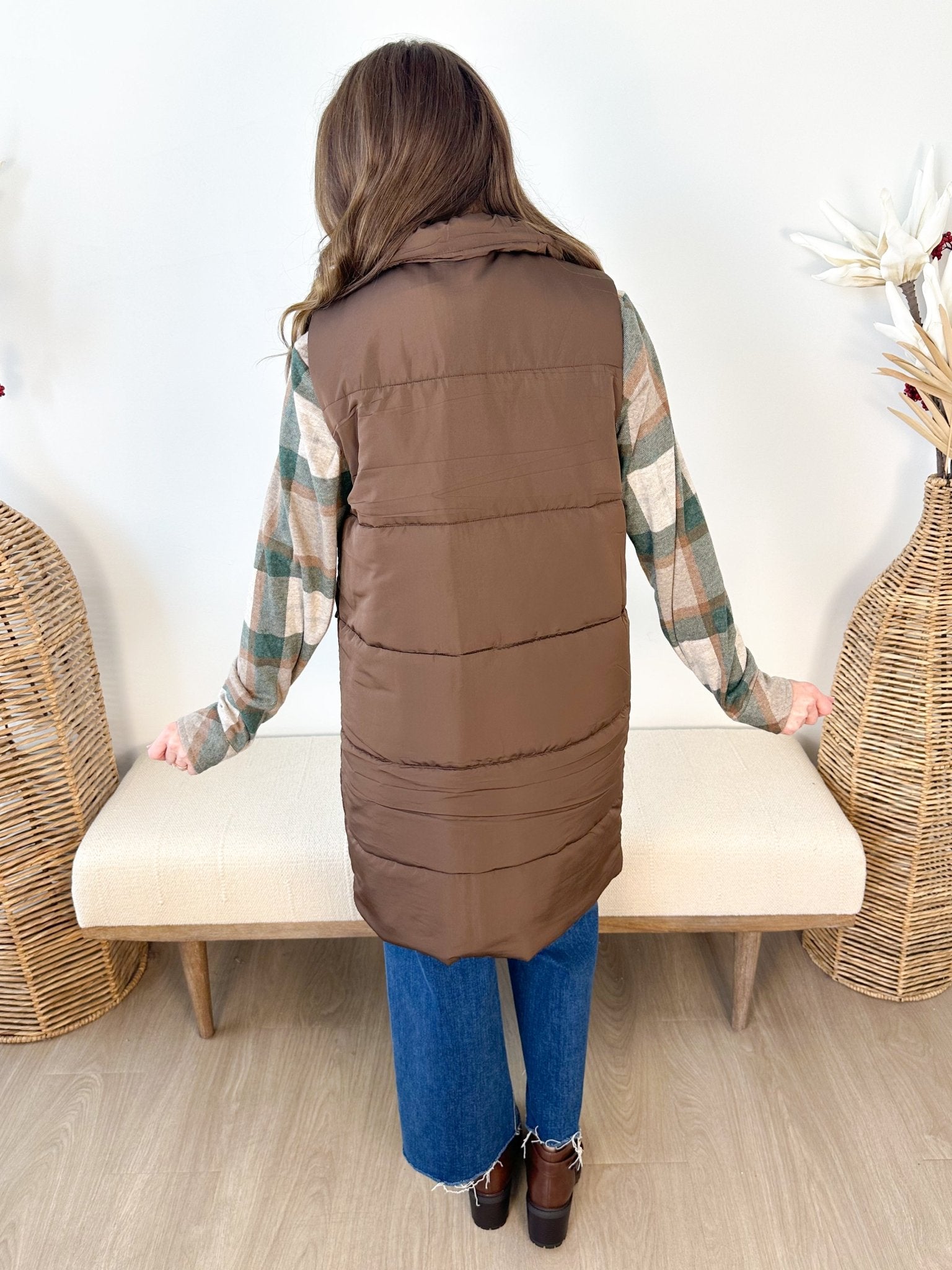 Long Puffer Vest - 4 colors! - The Nines