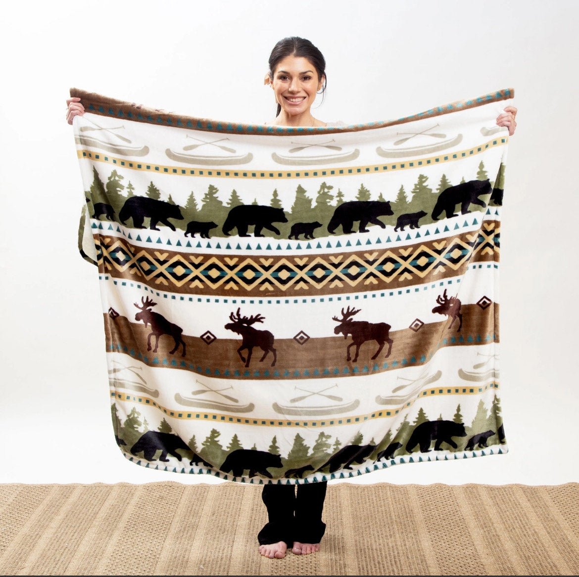 Hidden Lake Plush Throw Carstens Blanket - The Nines