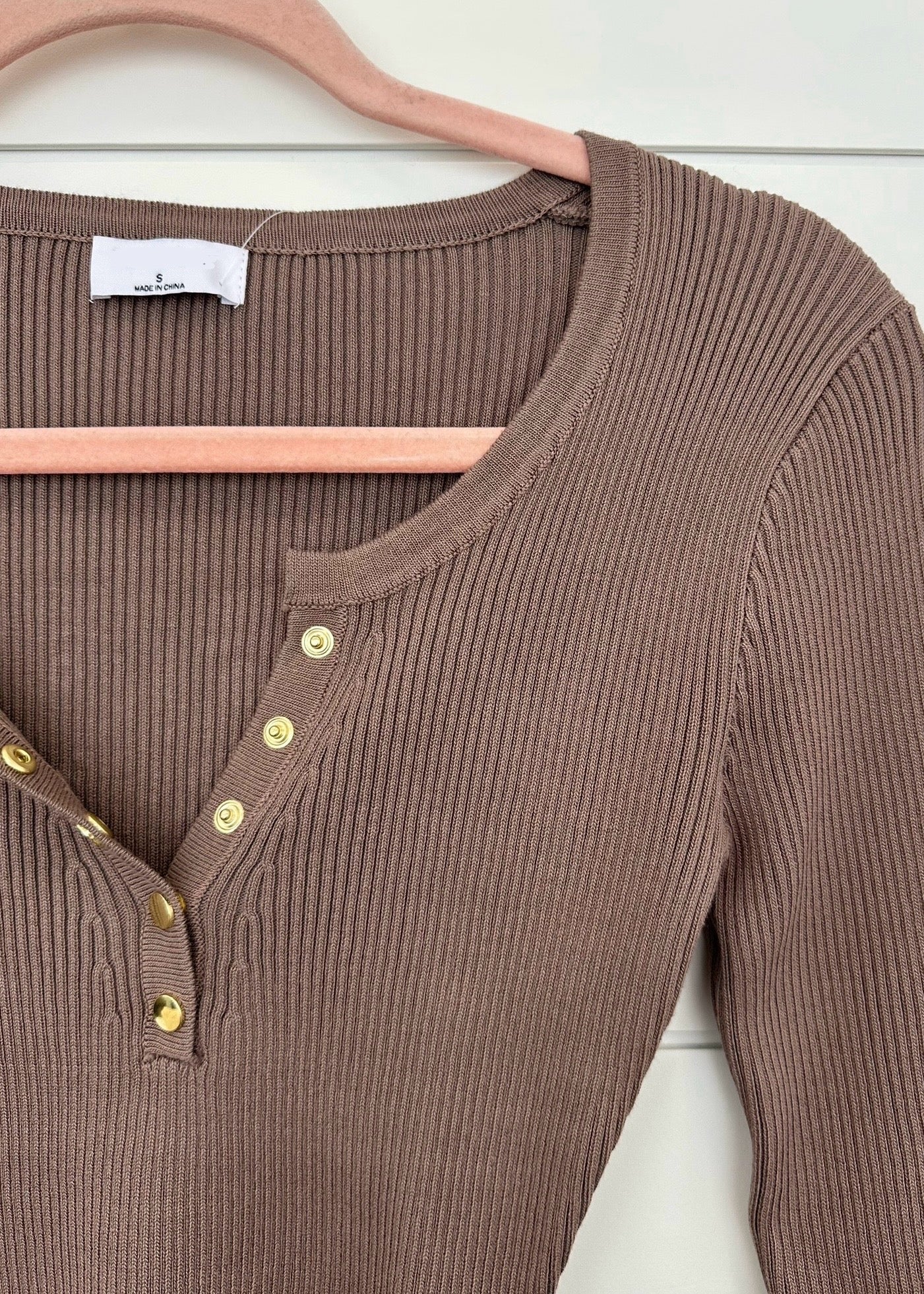 Jasmine Baby Ribbed Fitted Top - 7 Colors! - The Nines