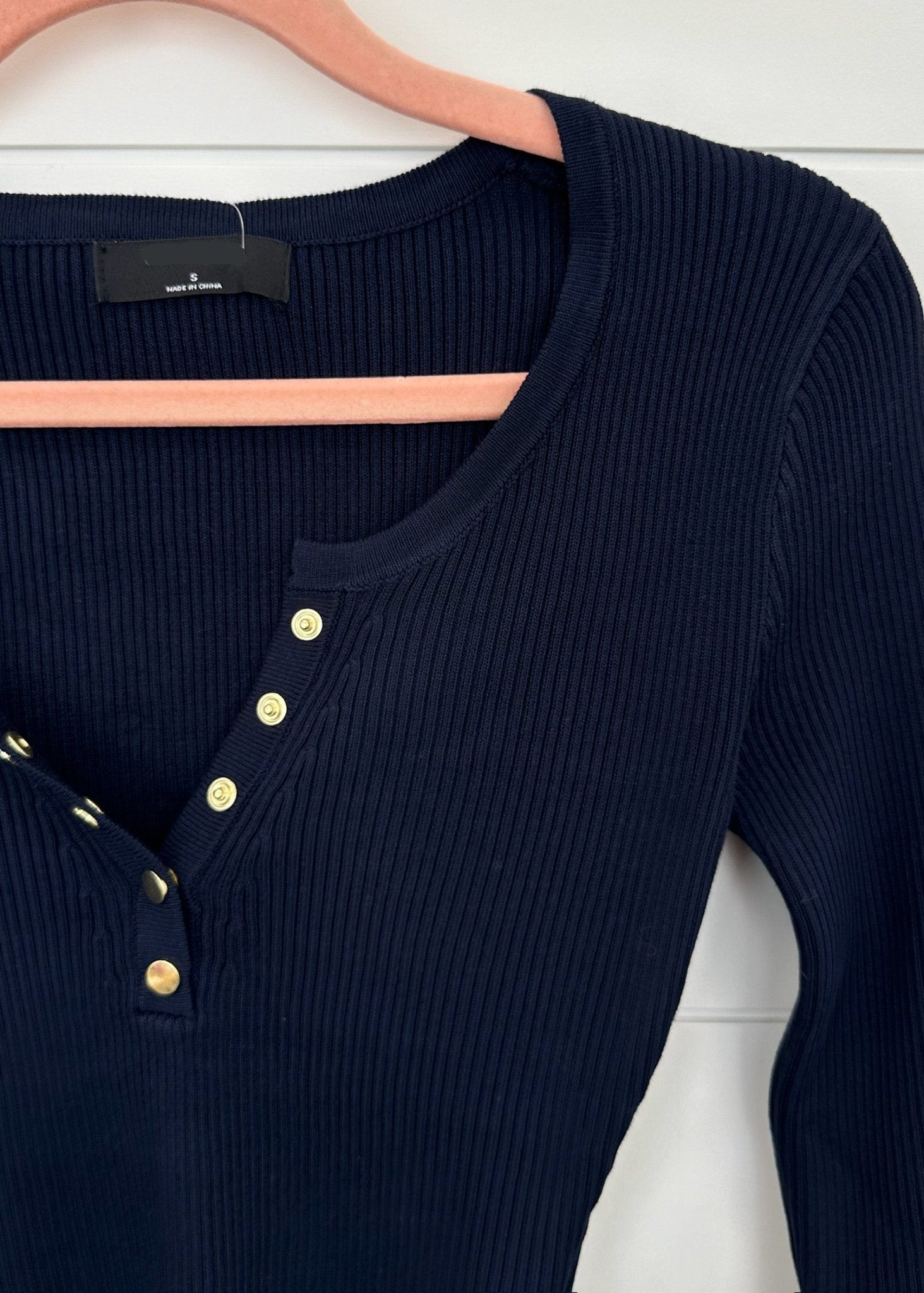 Jasmine Baby Ribbed Fitted Top - 7 Colors! - The Nines
