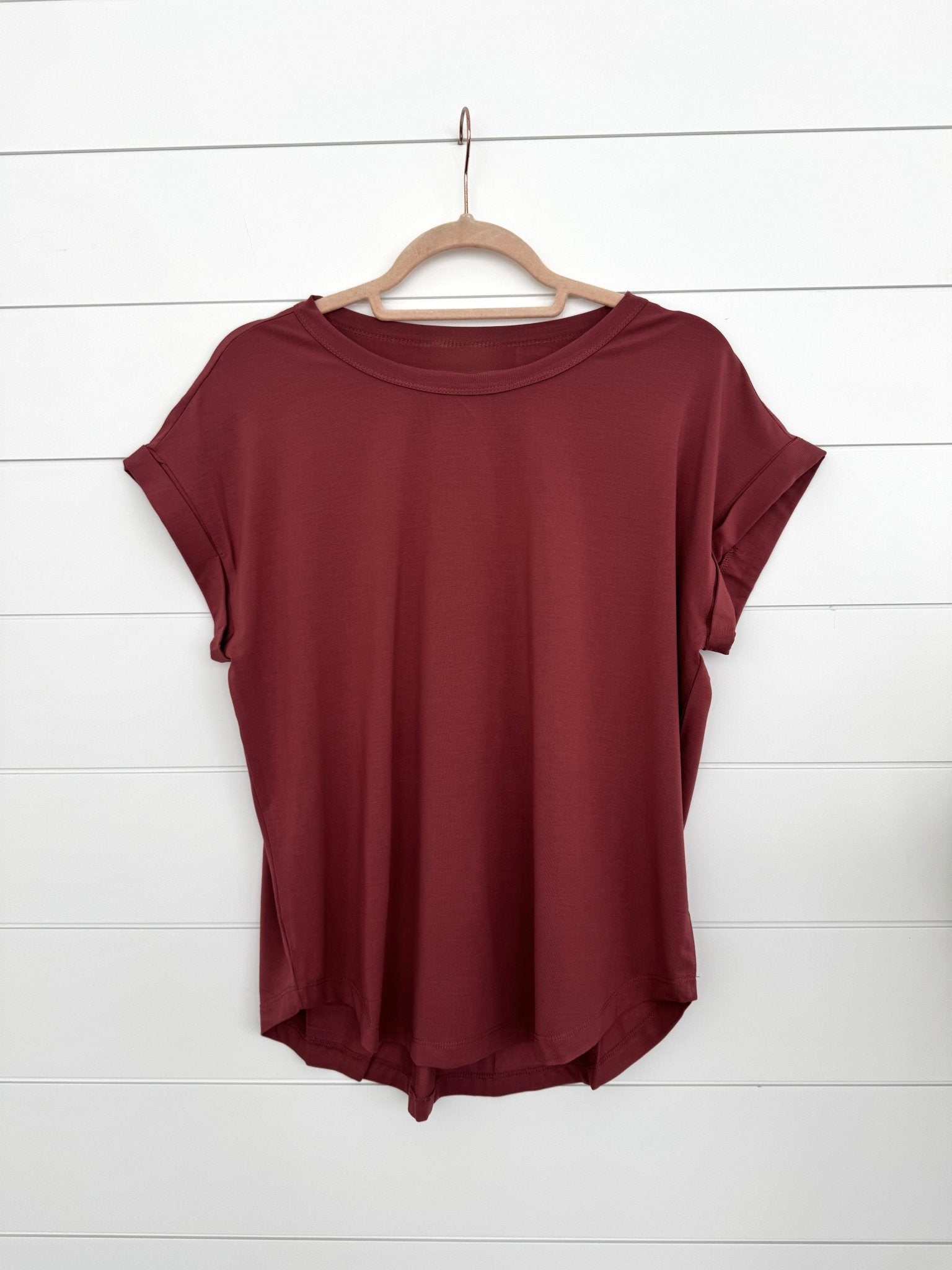 Lux Bamboo Tee - Poppy