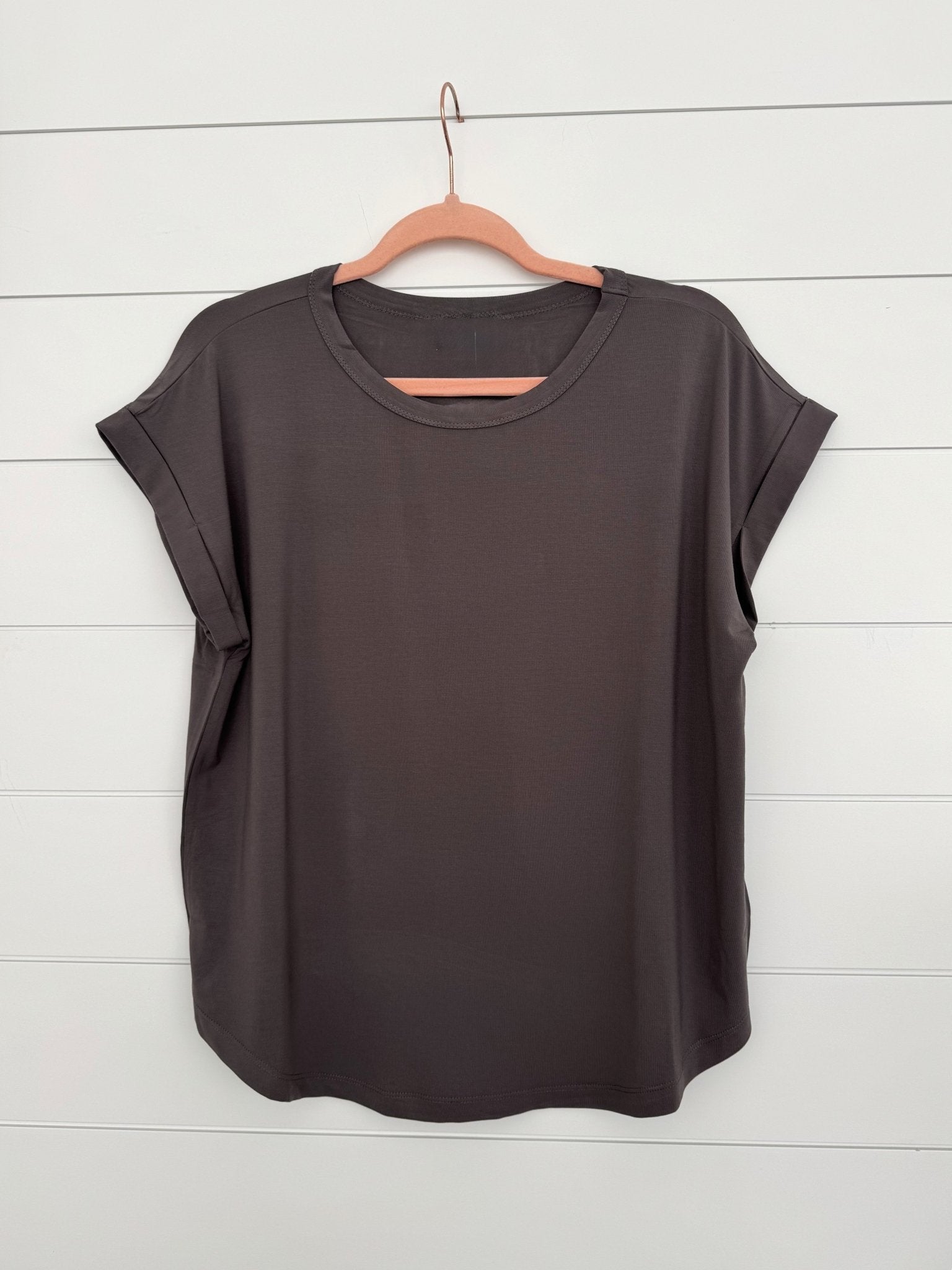 Lux Bamboo Tee - Charcoal