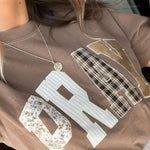 Pray Patchwork Embroidered Tee - The Nines