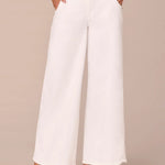 Democracy Petite Skyrise Optic White Wide Leg Jean - FINAL SALE! - The Nines