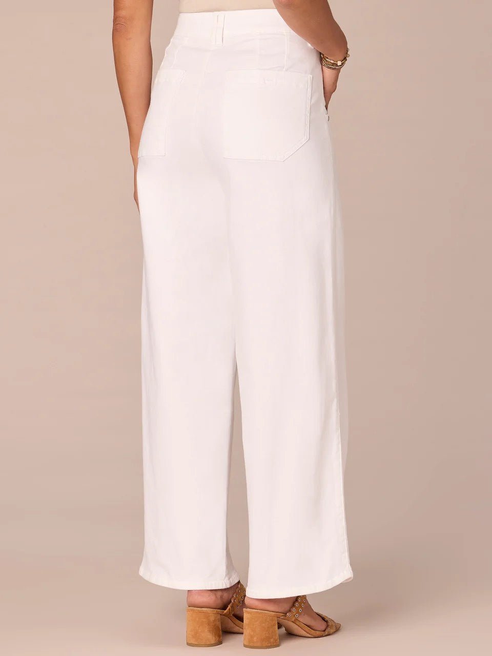 Democracy Petite Skyrise Optic White Wide Leg Jean - FINAL SALE! - The Nines