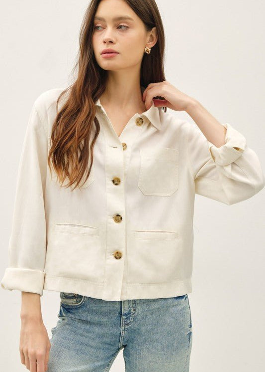 Soft Blended Utility Jacket - 3 Colors! - The Nines